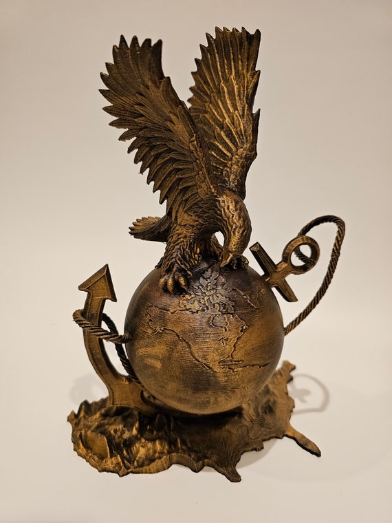 Eagle globe and anchor earrings deals