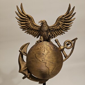 Marine Corps USMC Christmas Decorations Decor EGA Eagle Globe and Anchor Christmas Tree Topper Star Ornament