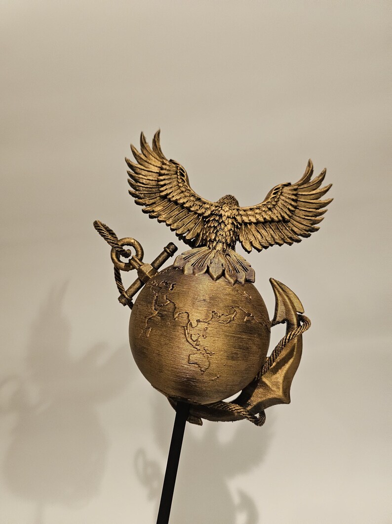 Marine Corps USMC Christmas Decorations Decor EGA Eagle Globe and Anchor Christmas Tree Topper Star Ornament