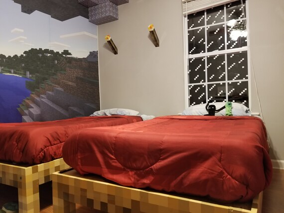 Window sticker Minecraft style bedroom bathroom decor decoration boy girl vinyl
