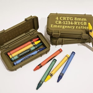 Crayon eater USMC tactical ammo pelican case gag gift Marine Corps