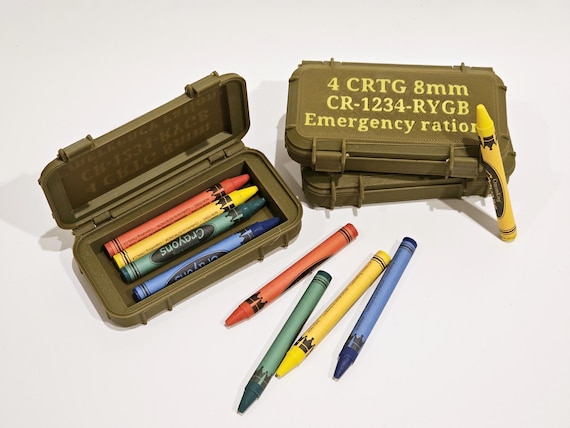 Crayon eater USMC tactical ammo pelican case gag gift Marine Corps