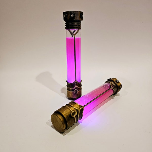 Accesorio para disfraz de cosplay Shimmer Vial Vaso de chupito steampunk de League of Legends de Silco Arcane