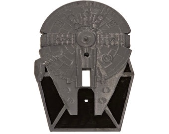 ciencia ficción nave espacial interruptor de luz placa de cubierta millennium falcon tie fighter guerra de las galaxias