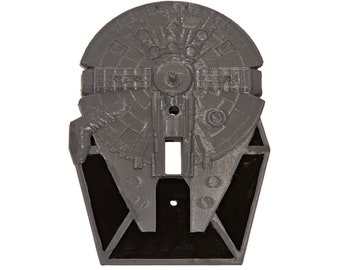 SciFi spaceship light switch cover plate millennium falcon tie fighter star wars