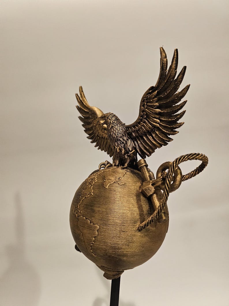 Marine Corps USMC Christmas Decorations Decor EGA Eagle Globe and Anchor Christmas Tree Topper Star Ornament