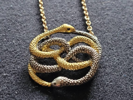 Ouroboros Pendant Necklace Inspired by Auryn in Neverending Story