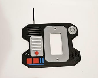 Sci Fi droid robot access light switch cover plate star wars style decor Decora Paddle Flat Rocker lightswitch
