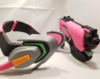 オーバーウォッチのDVAガンとヘッドセット（コスプレ衣装、D.va武器