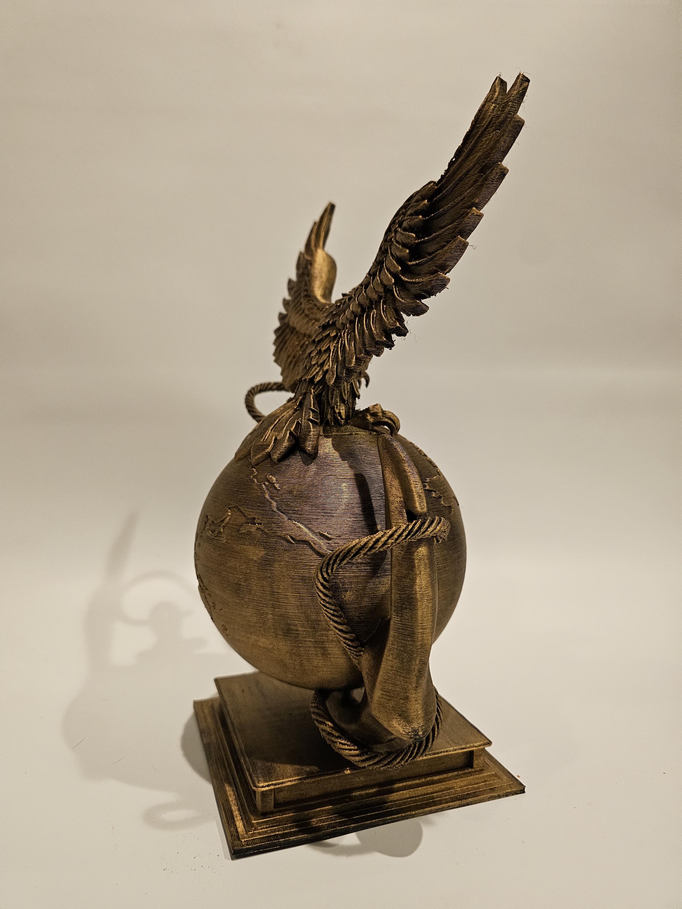 USMC 3D Traditional Eagle Globe and Anchor Marine Corps Military Emblem ...