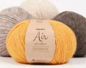 Alpaca wool, Drops air yarn
