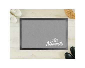 NAMASTE Paqueule de la tour 40 x 60 cm intérieur & extérieur antidérapant lavable cadeau Noël anniversaire Emménager Mariage