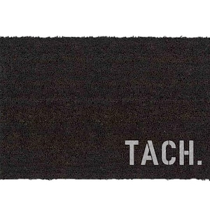 TACH. Coconut Doormat Doormat BLACK | Door | Carpet | 40 x 60 cm | Gift | Wedding | Birthday | Moving in | Christmas