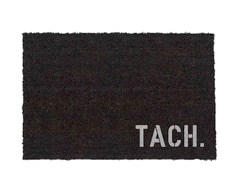 TACH. Coconut Doormat Doormat BLACK | Door | Carpet | 40 x 60 cm | Gift | Wedding | Birthday | Moving in | Christmas