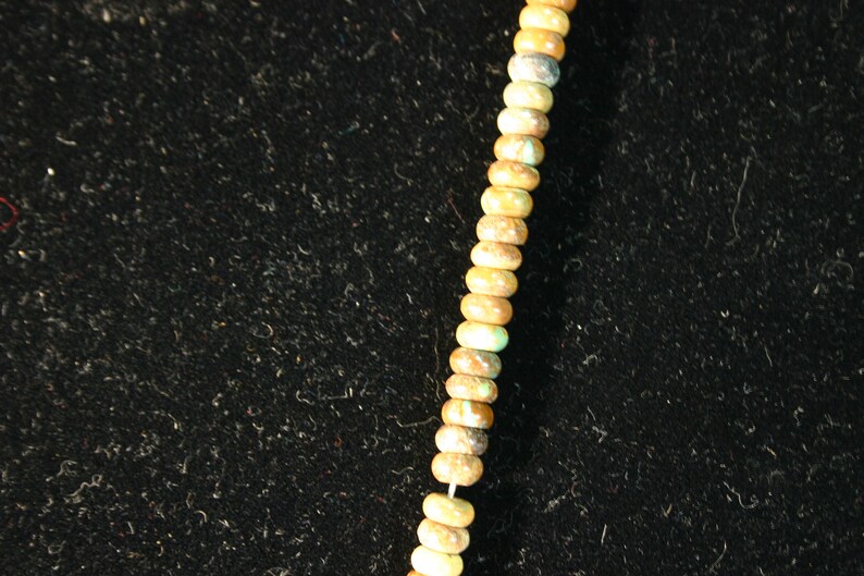 Navajo Green Turquoise Bead and Large Silver Squash Blossom Necklace