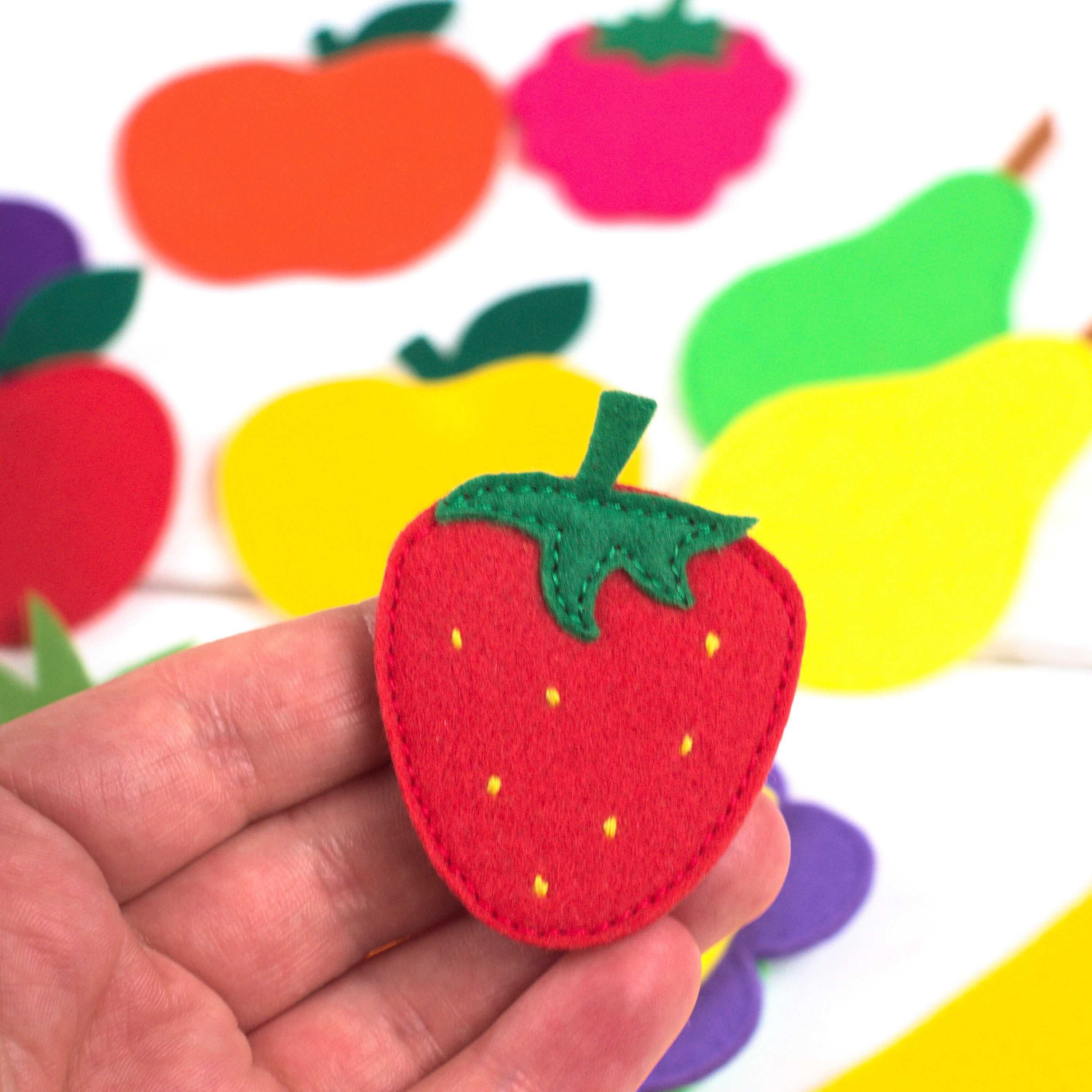 Vegetables and fruit set Felt veggies Felt fruits Felt Etsy