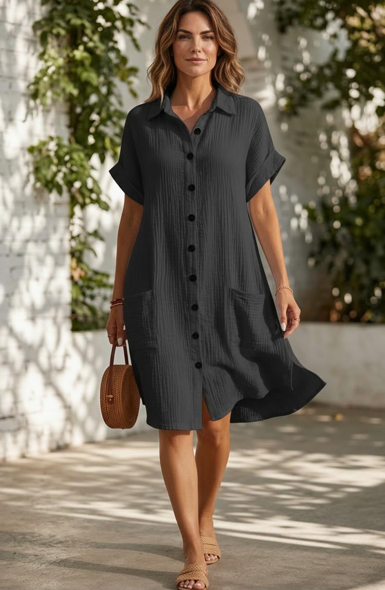 black gauze dress pockets SIZE:XXL - 44 flutter sleeves RESHAM Draya Michele: From Aspiring