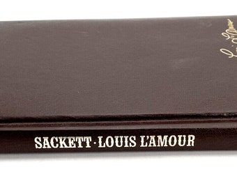 Sackett, By Louis L'Amour, Leatherette Hardcover, Bantam Books, 131 pages
