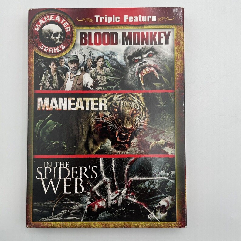 4 Scary/ Horror DVD Lot: 6 movies Pelts, Thirst, Maneater, Wind Chill Plus VG image 2