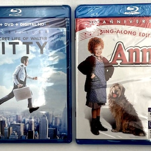 2 Movies Annie 30th Anniversary & The Secret Life of Water Blu-ray New Sealed
