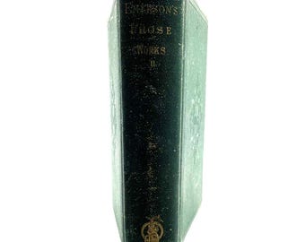The Prose Works of Ralph Waldo Emerson 1870 Vol 2 -  Hardcover Antique