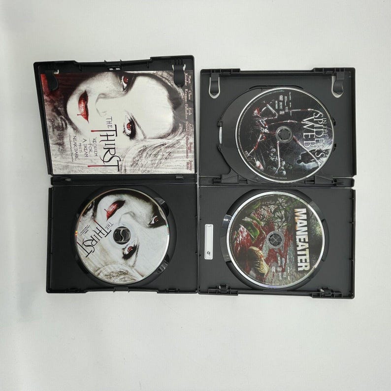 4 Scary/ Horror DVD Lot: 6 movies Pelts, Thirst, Maneater, Wind Chill Plus VG image 10