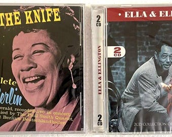 Ella Fitzgerald's & Duke Ellington 2 CD Set and Ella's Mack The Knife in Berlin CD