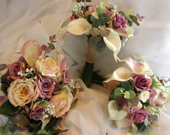 Rustic wedding bouquet | Etsy