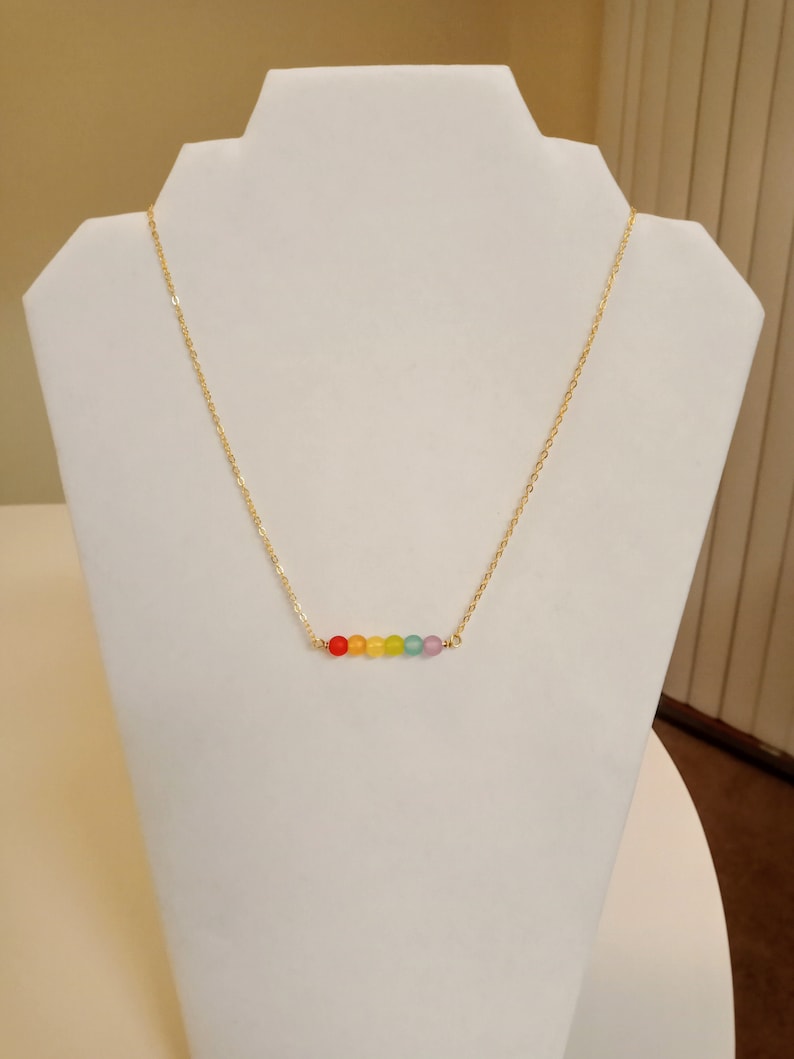 Frosted Beaded Necklace