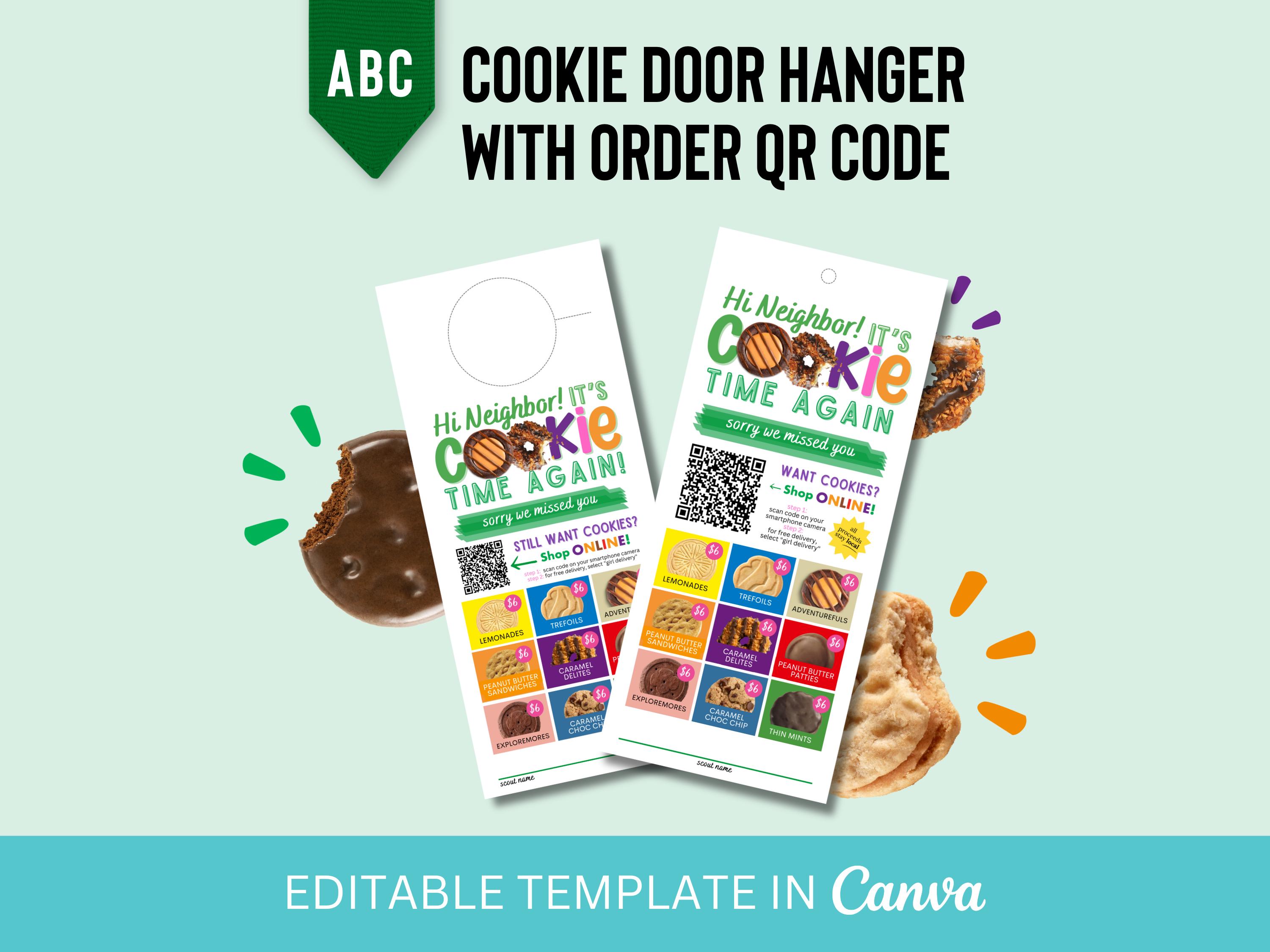 UPDATED 2026!! ABC Girl Scout Door Hanger With QR Code - Etsy