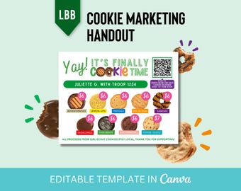2026 MIS À JOUR !! Prospectus marketing sur les cookies LBB avec code QR - Format carte postale