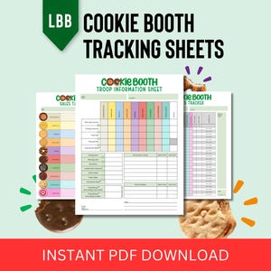 2026 UPDATED!! LBB Cookie Booth Tracker Sheets
