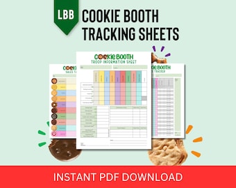2026 MIS À JOUR !! Feuilles de suivi LBB Cookie Booth