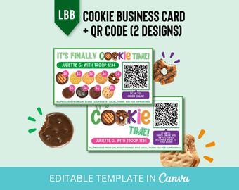 2026 UPDATED!! LBB Cookie Business Cards with QR code