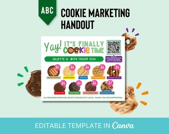 2026 MIS À JOUR !! Prospectus marketing sur les cookies ABC avec code QR - Format carte postale