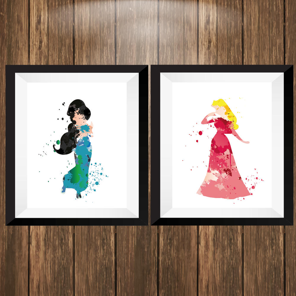 Abstract Princess Art, Nursery Decor, Movie Poster - Etsy