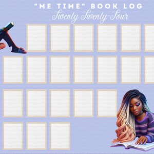 2024 Digital Book Tracker (Log) PNG for GoodNotes, Notability, etc.