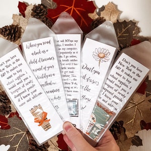 You’ve Got Mail Bookmarks Set - Bouquet Of Pencils - Daisies - Pumpkins Halloween Autumn Bookish Read More Books New York In The Fall