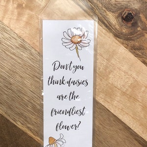 You’ve Got Mail Bookmark - Daisies Are The Friendliest Flower - Pumpkins Halloween Autumn Bookish Read More Books