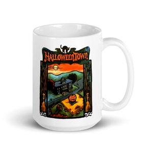 Halloweentown Book Mug Special Edition 15 oz Halloween Fall Autumn Pumpkins Disney Channel 90's image 2