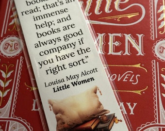 Books Are Always Good Company Bookmark - Little Women Louisa May Alcott Bookish Read More Books Best Friend Gift Classic Literature