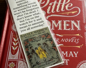 I Want To Do Something Splendid Bookmark - Little Women Louisa May Alcott Bookish Read More Books Best Friend Gift Classic Literature