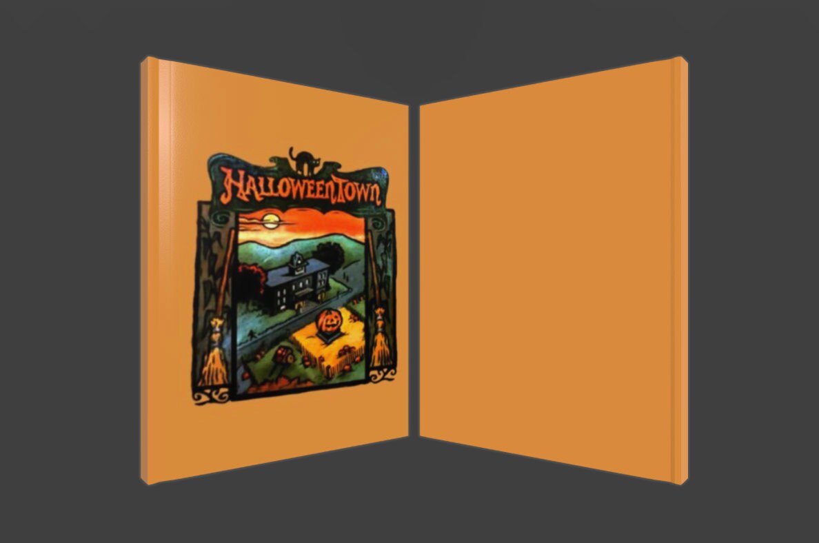 Halloweentown Book Notebook 6x8 Hardcover Fall Halloween Etsy