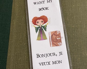 Hello, I Want My Book - Bookmark Witches Sanderson Sisters Fall Pumpkin Autumn Halloween Disney 90s Books Hocus Jack-o-Lantern Winnie