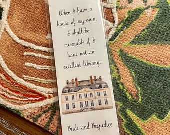 An Excellent Library Bookmark - Pride and Prejudice Jane Austen Bookish Read More Books Stocking Stuffer Best Friend Gift Classic Literature
