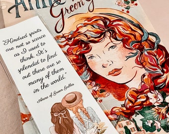 Anne of Green Gables Kindred Spirits Bookmark - Bookish Read More Books Stocking Stuffer Best Friends BFF