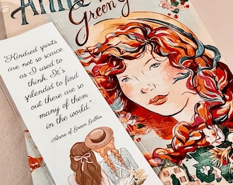 Anne of Green Gables Kindred Spirits Bookmark - Bookish Read More Books Stocking Stuffer Best Friends BFF