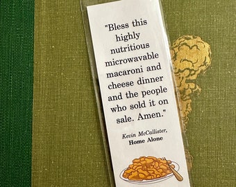 Highly Nutritious Mac n Cheese Bookmark - Winter Christmas Home Vintage Holiday Bookish Read More Books Stocking Stuffer Gift
