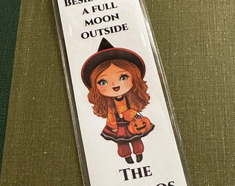 The Weirdos Are Out Bookmark - Dani Witch Sanderson Sisters Fall Pumpkin Autumn Halloween Disney 90s Books Hocus Jack-o-Lantern Full Moon