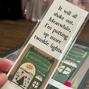 You’ve Got Mail Bookmark - The Shop Around The Corner - Christmas Winter Twinkle Lights Holiday Bookish Read More Books New York